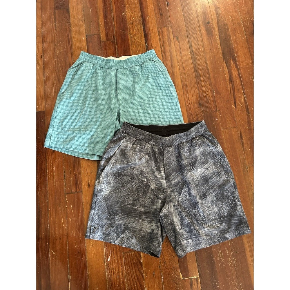 Lululemon Mens Channel Cross Swim Shorts Lot Of 2 Size Small Unlined Train- Read